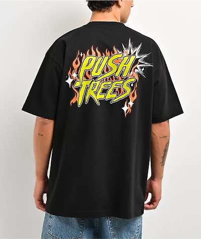 Push Trees Blaze Black T-Shirt