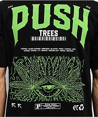 Push Trees Delusional Black T-Shirt