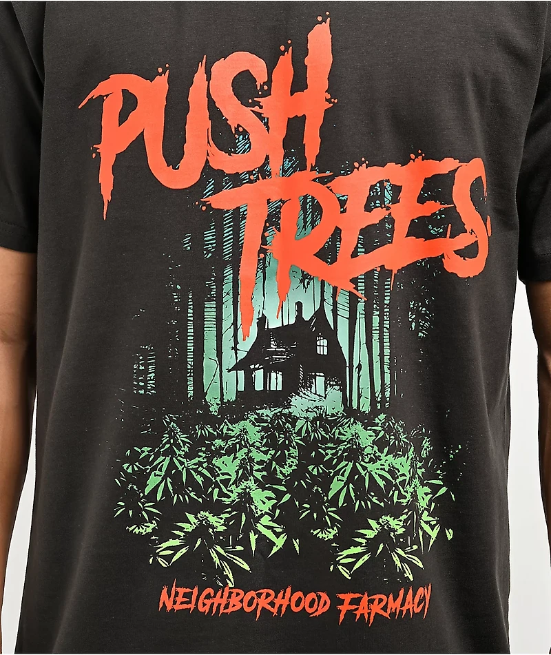 Push Trees Farmacy Charcoal T-Shirt