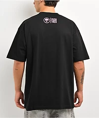 Push Trees Flower Power Black T-Shirt