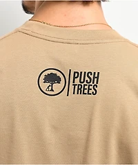 Push Trees Hug Tan T-Shirt