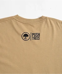 Push Trees Hug Tan T-Shirt