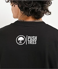 Push Trees Sparked Black T-Shirt