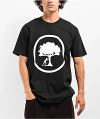 Push Trees Stamp Black T-Shirt
