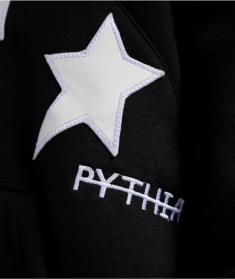 Pythia Peripheral Black Heavyweight Hoodie