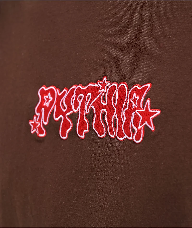 Pythia Red Logo Brown T-Shirt