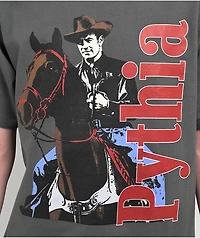 Pythia Vintage Cowboy Charcoal T-Shirt