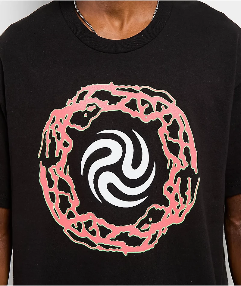 Quasi Drop Out Black T-Shirt
