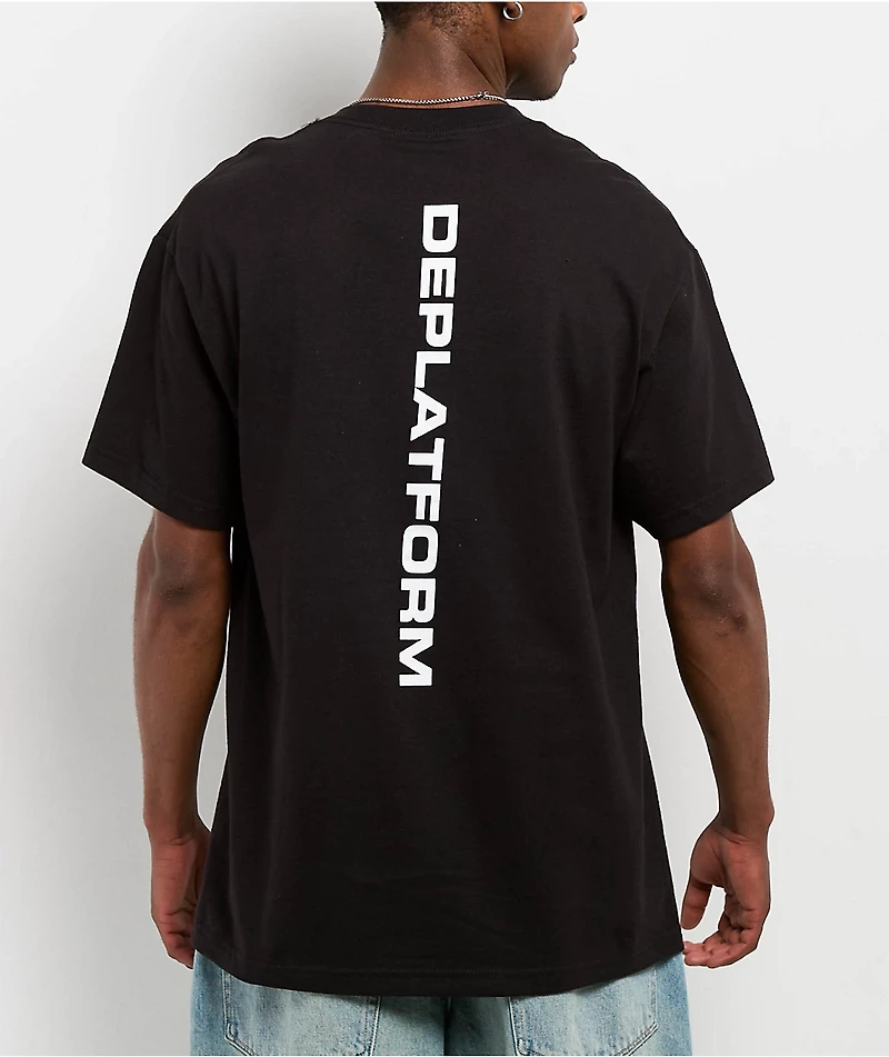 Quasi Drop Out Black T-Shirt