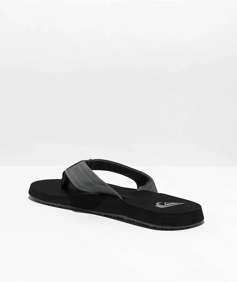 Quicksilver Monkey Wrench Black & Core Grey Sandals