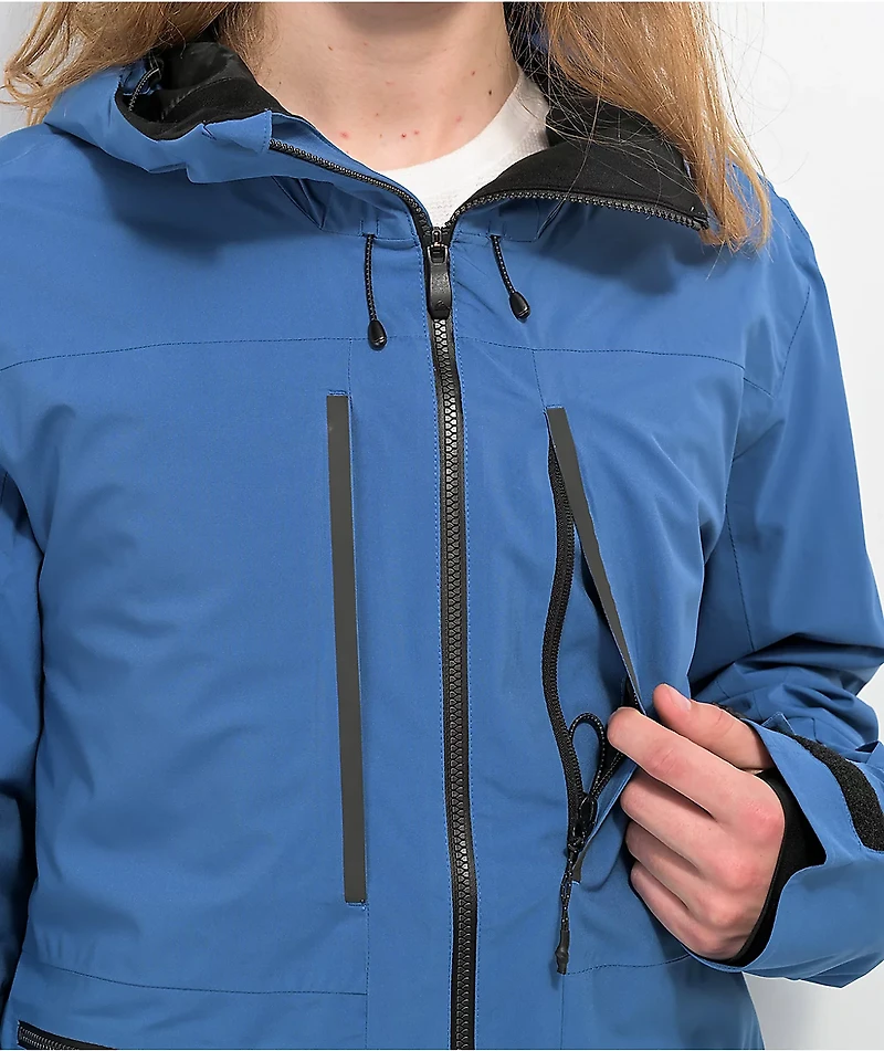 Quicksilver Sammy Carlson Stretch Quest Blue 15K Snowboard Jacket