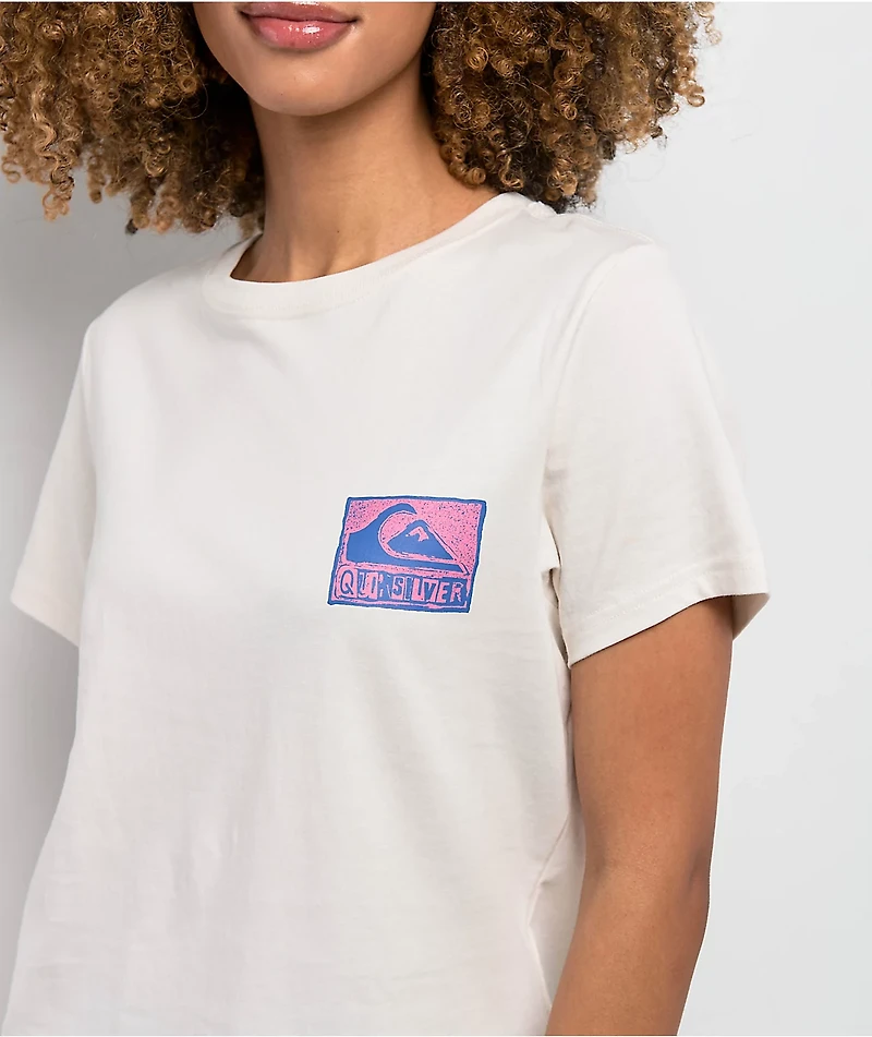 Quicksilver Stamped Classic White T-Shirt