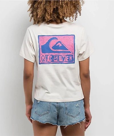 Quicksilver Stamped Classic White T-Shirt