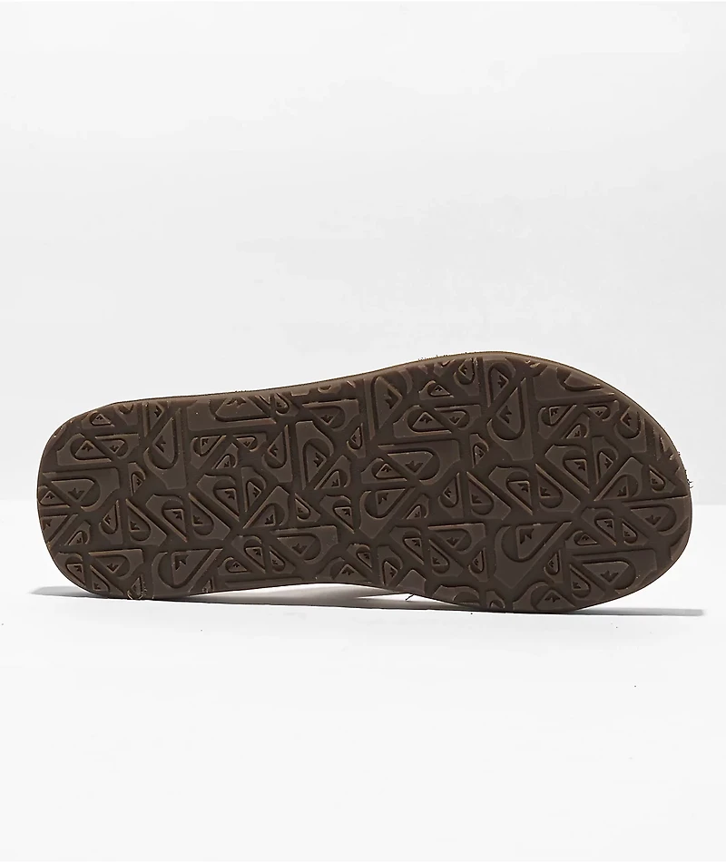 Quiksilver Carver Brown Suede Sandals