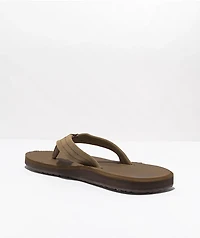 Quiksilver Carver Brown Suede Sandals