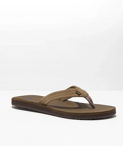 Quiksilver Carver Brown Suede Sandals