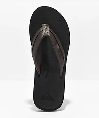 Quiksilver Carver Squish Brown & Black Sandals