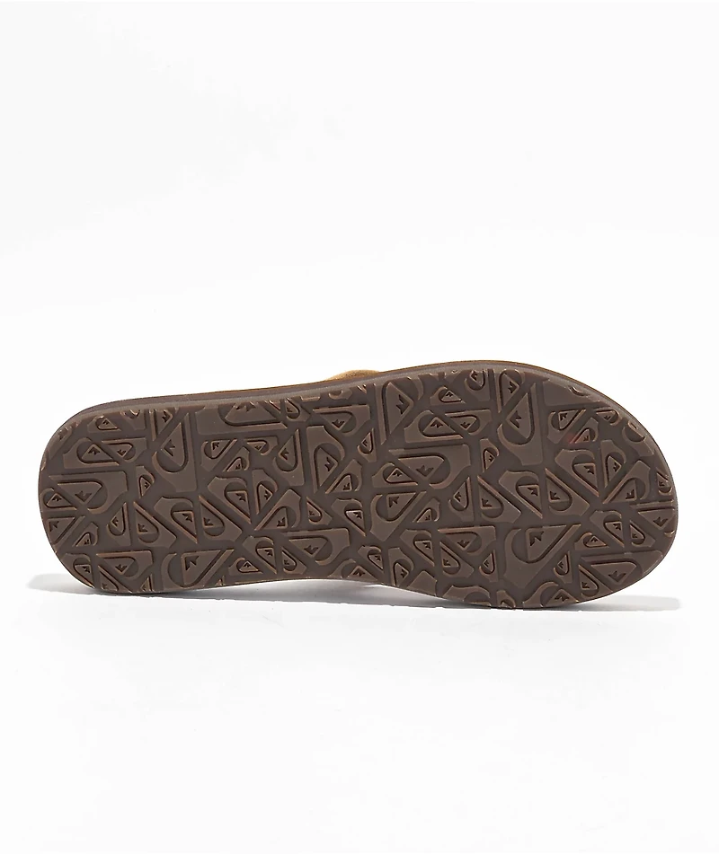 Quiksilver Carver Suede Core Tan Sandals