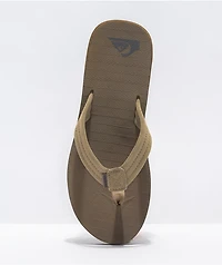Quiksilver Carver Tan Suede Sandals