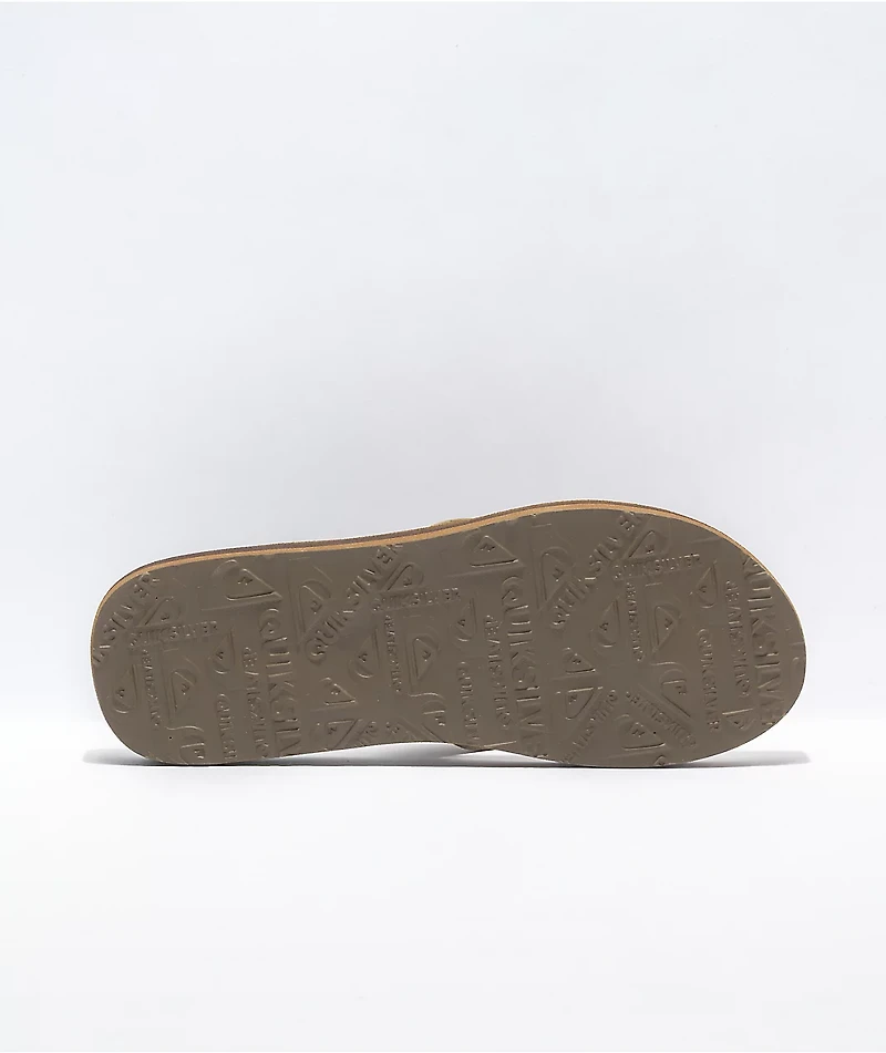 Quiksilver Carver Tan Suede Sandals