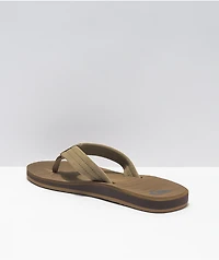 Quiksilver Carver Tan Suede Sandals