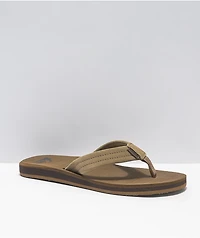 Quiksilver Carver Tan Suede Sandals