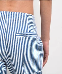 Quiksilver Lizzie Stripe Blue & White Cargo Pants