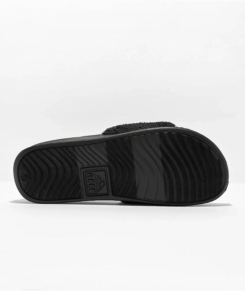 REEF One Chill Black Slide Sandals