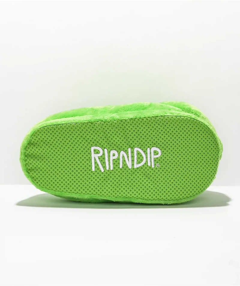 RIPNDIP Alien Green Slippers