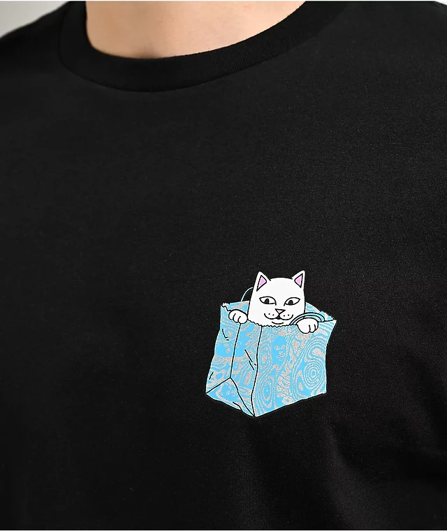 RIPNDIP Bag of Puss Black T-Shirt MainPlace Mall