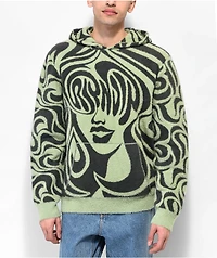 RIPNDIP Beautiful Fomo Green Mohair Hoodie