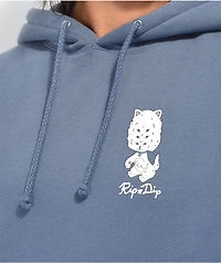 RIPNDIP Big Head Storm Blue Hoodie
