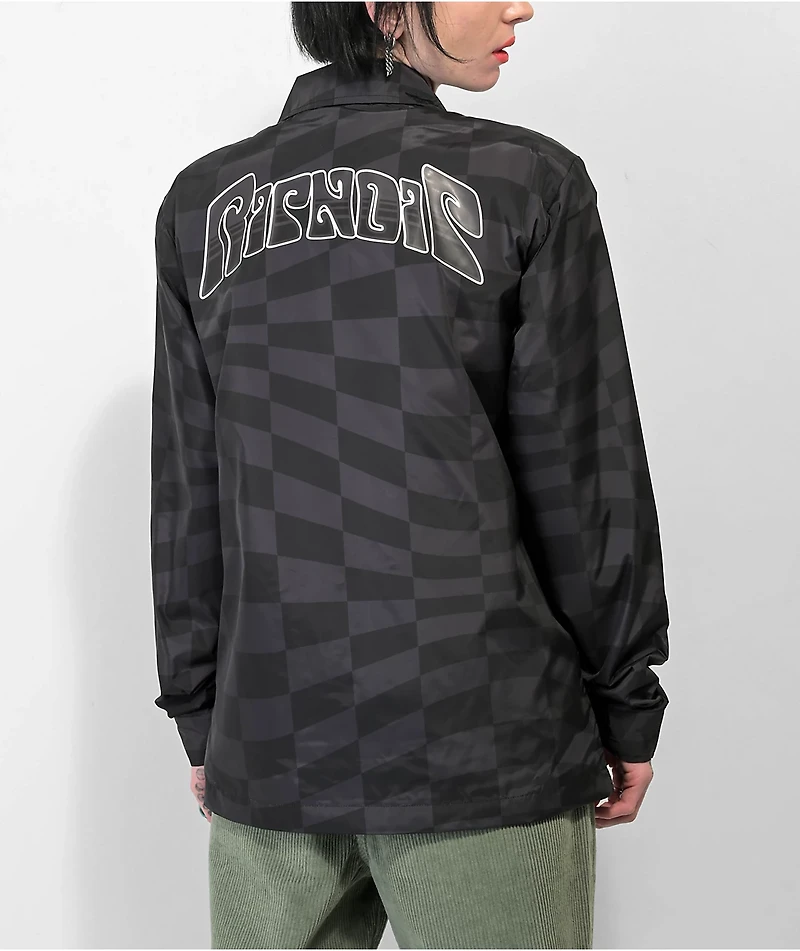 RIPNDIP Black Checkered Coaches Jacket