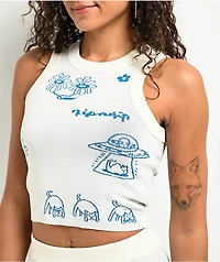 RIPNDIP Blonded Knit Reversible Off White Tank Top