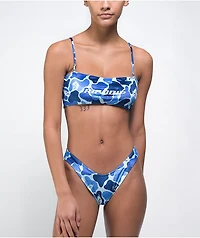 RIPNDIP Blue Camo Bandeau Bikini Top
