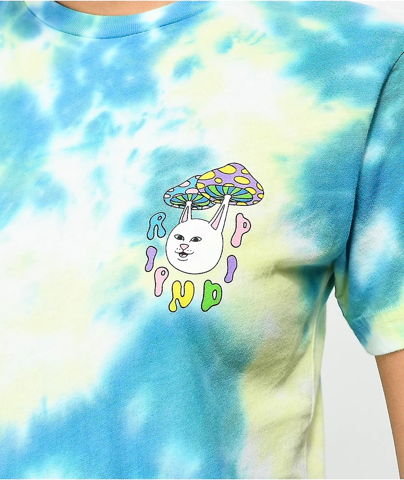 RIPNDIP Boomer Gang Blue & Yellow Tie Dye T-Shirt
