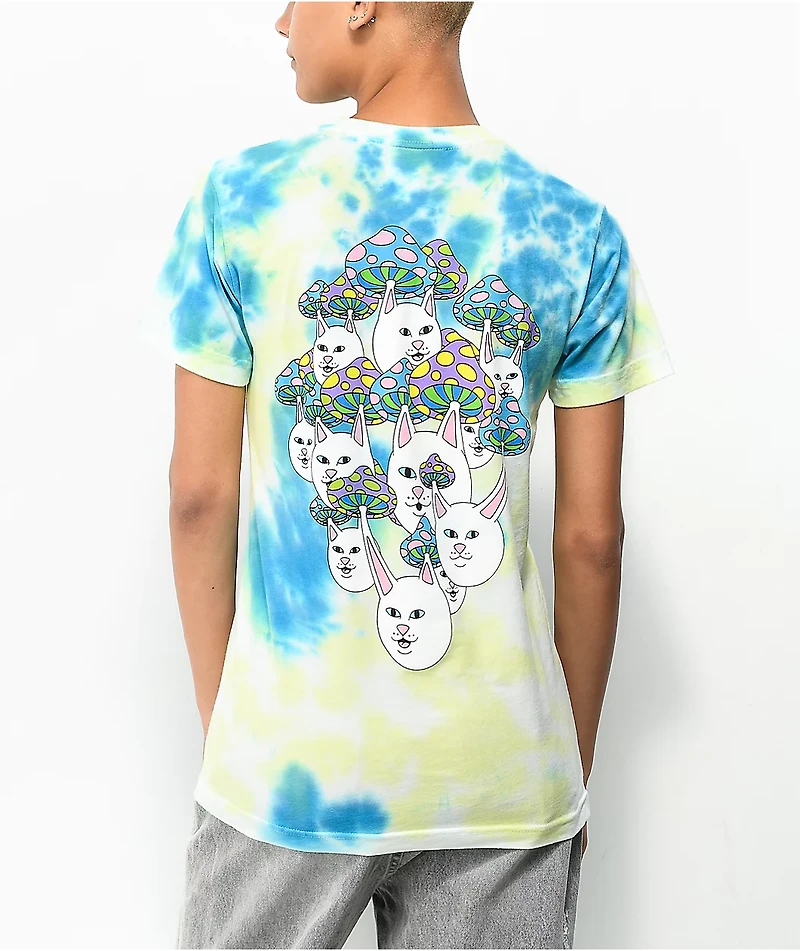 RIPNDIP Boomer Gang Blue & Yellow Tie Dye T-Shirt