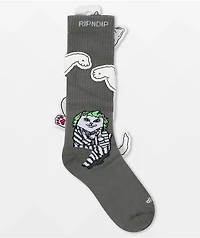 RIPNDIP Bug Drank Nerm Grey Crew Socks