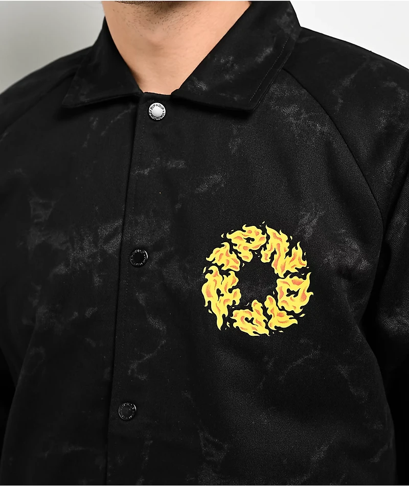 RIPNDIP Burn Heck Black Coaches Jacket