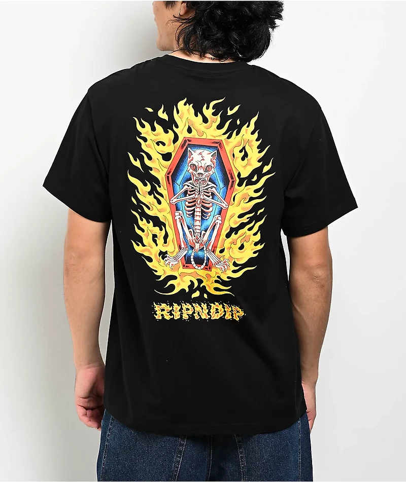 RIPNDIP Burn Heck Black T-Shirt