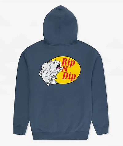 RIPNDIP Catfish Storm Blue Hoodie