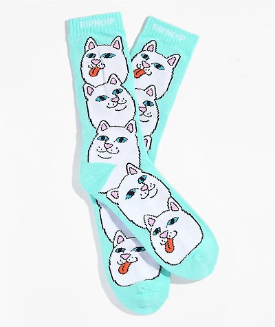 RIPNDIP Daisey Daze Teal Crew Socks