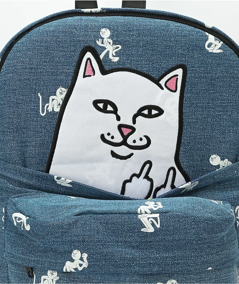 RIPNDIP Dance Party Denim Backpack