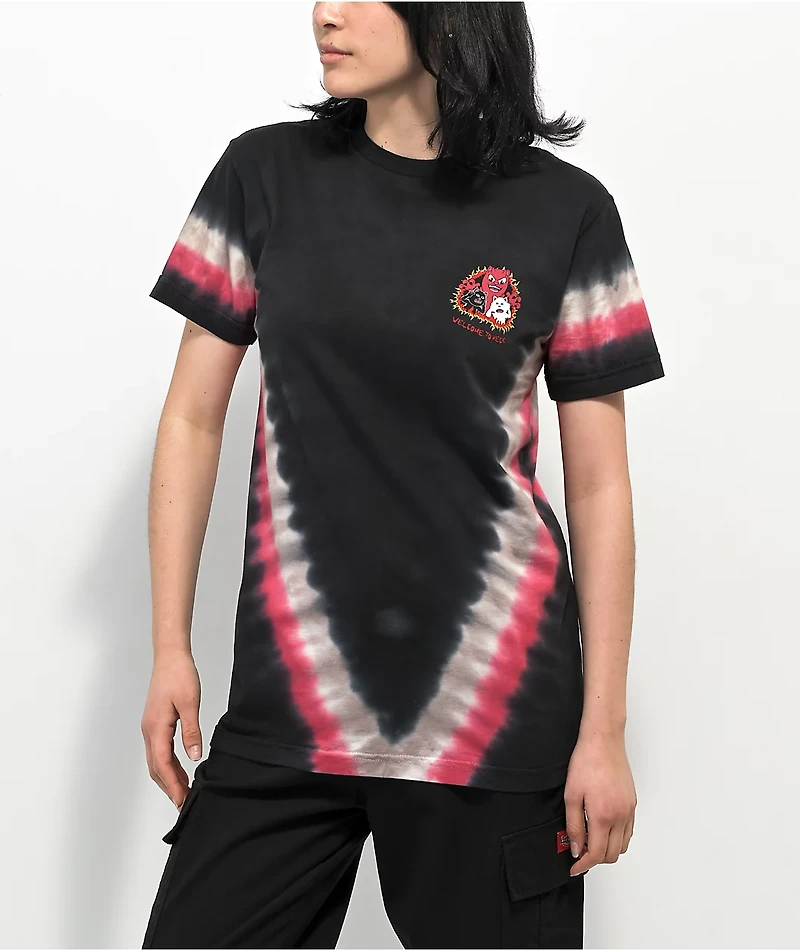RIPNDIP Dark Side Black & Red Tie Dye T-Shirt