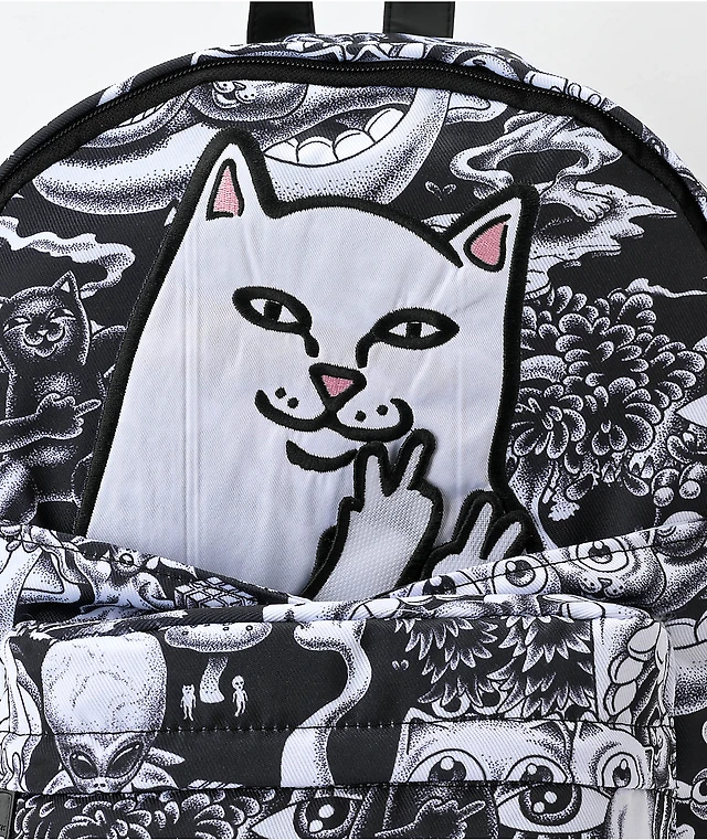RIPNDIP Dark Twisted Fantasy Black Backpack at Hamilton Place in