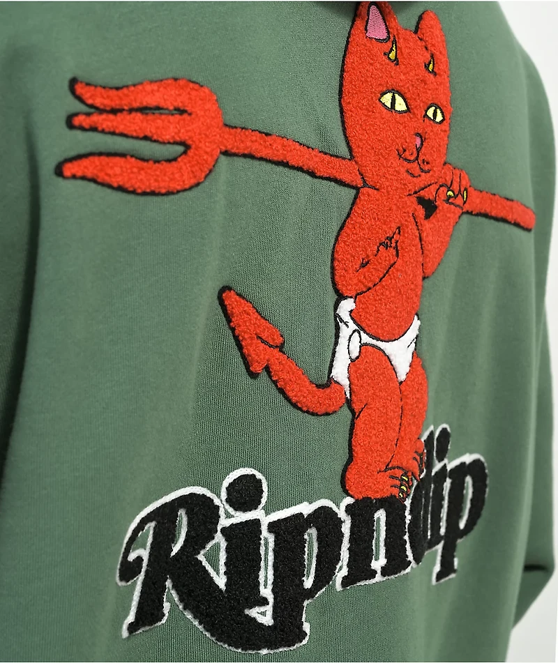 RIPNDIP Devil Babies Dark Sage Hoodie