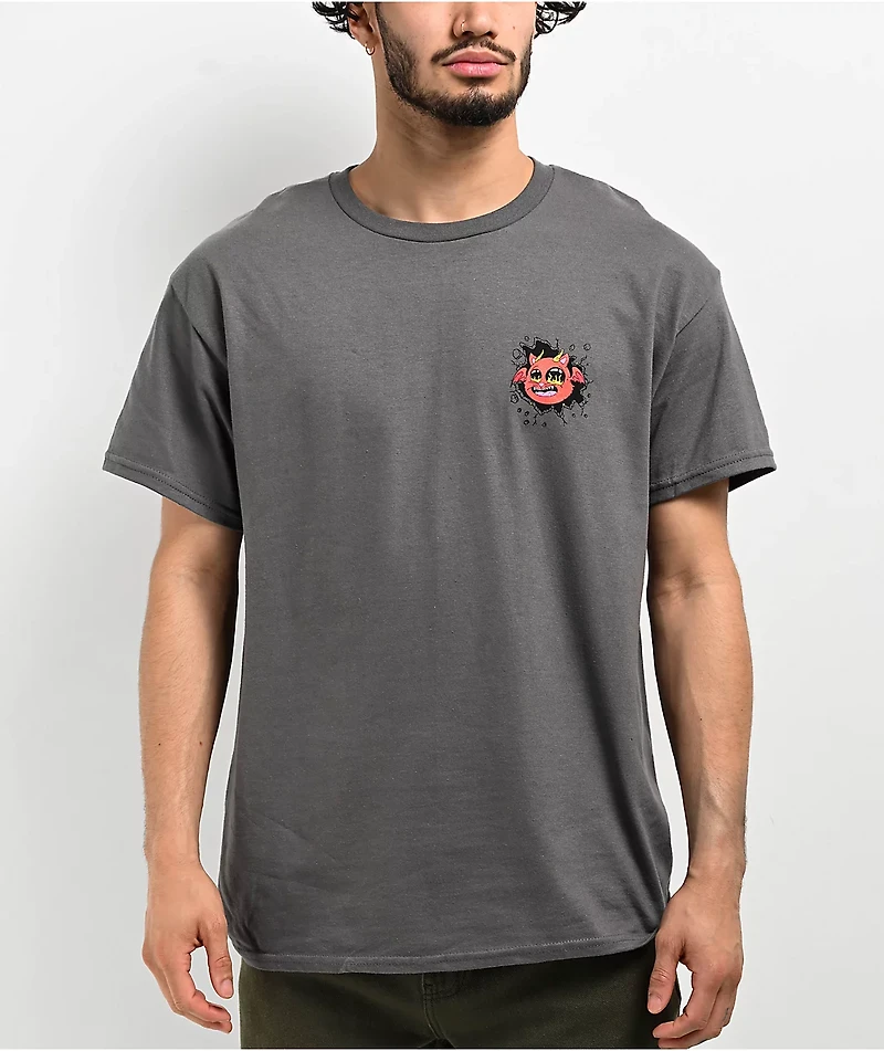 RIPNDIP Devil Monster Charcoal T-Shirt