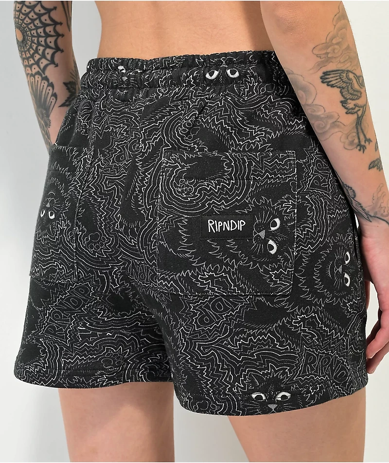 RIPNDIP Energy Black Sweat Shorts