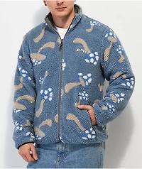 RIPNDIP Euphoria Grey Reversible Fleece Jacket