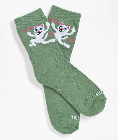 RIPNDIP F U Pine Crew Socks